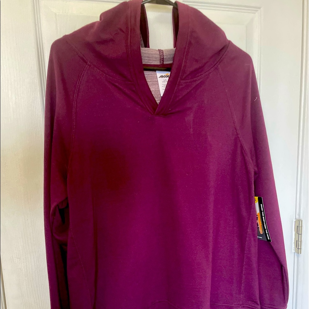 Avia hooded activewear tunic top